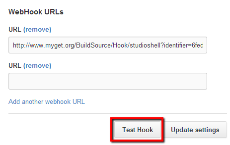 Testing the new WebHook URL that was added to your GitHub Project