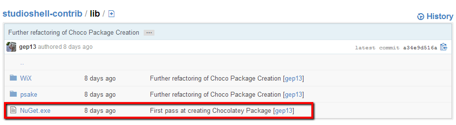 Include psake files within Source Control