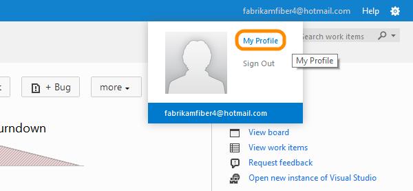 VSTS Online profile