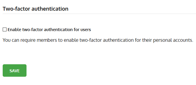 Enforce 2FA on MyGet Enterprise.