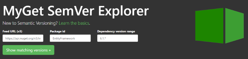 MyGet SemVer Explorer
